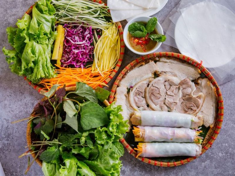 Bánh tráng cuốn thịt heo Đà Nẵng ăn ở đâu?