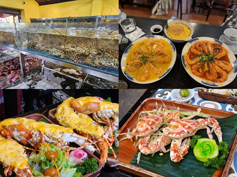 Quán hải sản gần biển Mỹ Khê được du khách yêu thích
